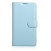 Produktbild TOTOOSE for Huawei P9 Lite Litchi Grain PU Leather Case Flip Stand Cover Wallet Card Holders with Magnetic Closure (Blue)