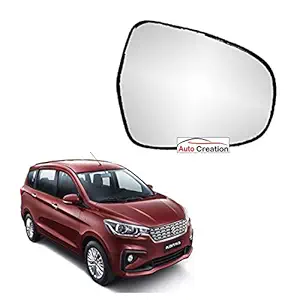 Auto Creation - Right Side View Mirror Glass for Maruti Ertiga Vxi Zxi Vdi Zdi New Model (2018-2021)