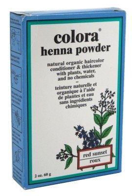 Colora Henna Powder Hair Color Red Sunset 2oz (2 Pack)