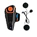 Price comparison product image Helmet Communication Sysstems Fodsports BT-S2 Motorcycle Bluetooth Headset Helmet Intercom for Motorbike Riding, Skiing(FM Radio/Handsfree/Range-800M/2-3Riders Pairing)