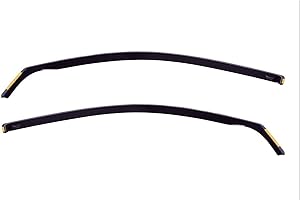 J&J Automotive | Deflettori D'Aria Antiturbo Per 3 Series E90 / E91 4-Porte Berlina 2005-2012, Set di 2 Pz, Nero, Antivento, Antipioggia