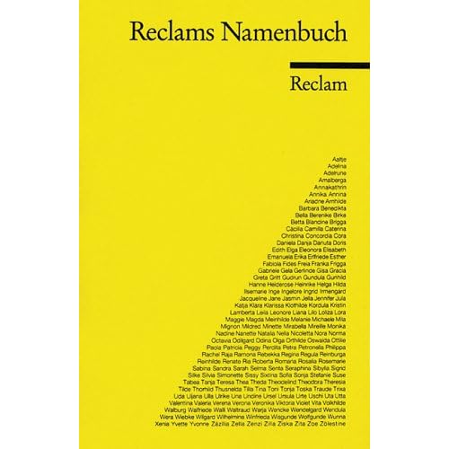 [PDF] Reclams Namenbuch KOSTENLOS DOWNLOAD