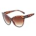 Produktbild Dorical Damen Sonnenbrillen, Katzenaugen kleine ovale Sonnenbrille für Frauen Retro Metallrahmen gelb rot Vintage Sonnenbrille Sale(A)