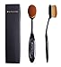 Perfectus Professional Cosmetic Makeup Face Powder Blusher Curve Oval Foundation Brush (black)