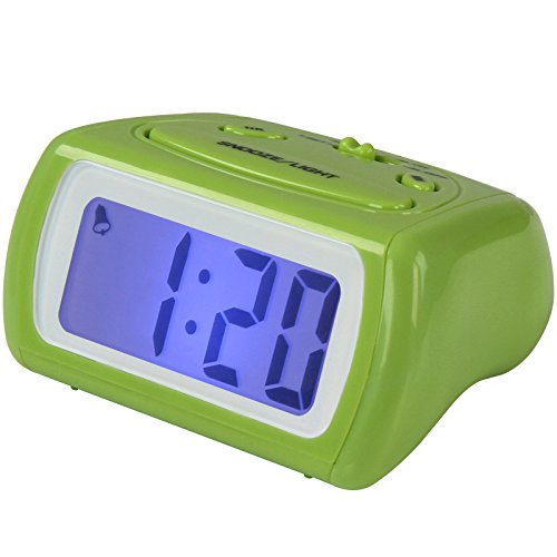 Jago Digitalwecker Reisewecker Wecker für den Nachttisch mit anschwellendem Alarmton, Displaybeleuchtung auf Tastendruck Snooze mit Farbwahl - 2