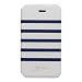 Produktbild Jean Paul Gaultier Klappetui Bookstyle Sailor Weiß/Blau für Samsung Galaxy S4 Mini i9190
