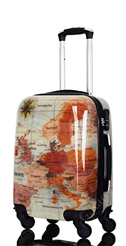 G.Kaos - Maleta De Cabina Equipaje de Mano - En Policarbonato Superligera - Pel&iacute;cula Protectora Para Quitar - Para Vuelos Como Ryanair Y Otros - Fantas&iacute;a Three Countries 50cm