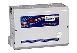 Bluebird Digital Voltage Stabilizer 4kVA 150-270V Economy for 1 and 1.5 Ton AC (Blue & White)