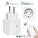 Produktbild Zeitschaltuhr WLAN Smart Steckdose Funksteckdose | Weekly Digital Timer | Wireless Control Ihre Haushaltsgeräte von überall, kompatibel mit Alexa, Google Home und IFTTT Unterstützt 2.4GHz Netzwerk