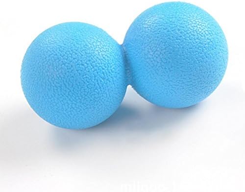 JATCH Massage Ball Peanut Lacrosse Ball Ideally Suited for Myofascial Release, Trigger Point Therapy and Deep Tissue Massage Mobility Ball for Crossfit and Yoga, Pack of 2 , blue x 2