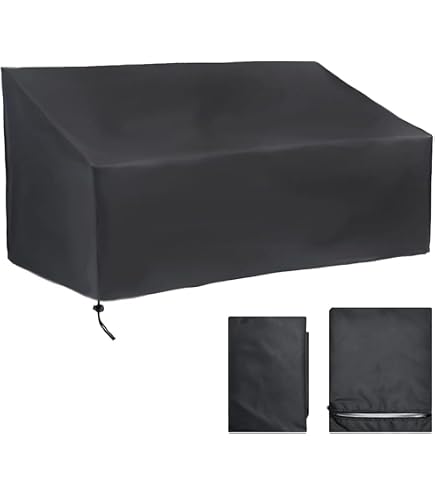 Raffles Covers Schutzhülle Für Gartenbank 165 X 65 H: 95/65 Cm | Atmungsaktiv | Wasserdicht | UV - Beständig | Doppelt Genähte, PU-versiegelte Naht