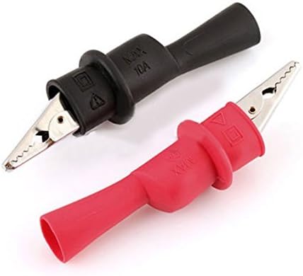 Heelinna Insulated Multimeter Test Lead Meter Alligator Clip Tool