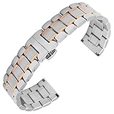 gerade Uhrenarmband aus Edelstahl 22mm Ersatz 22mm Uhrenarmband Armbänder Herren Damen