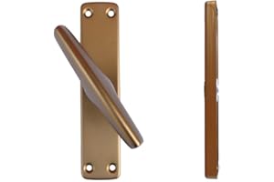 FERROELETTRA Maniglia Cremonese Finestra in Alluminio Anodizzato - Maniglie per Finestre in legno - Colore Bronzo, Dotata di 4 Viti per legno, 1 Pezzo (Gioco 5)