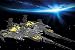 Produktbild great-art Fototapete Raumschiff Universum – 210x140 cm 5-teilige Wandtapete Tapete Battleship Millenium Falke