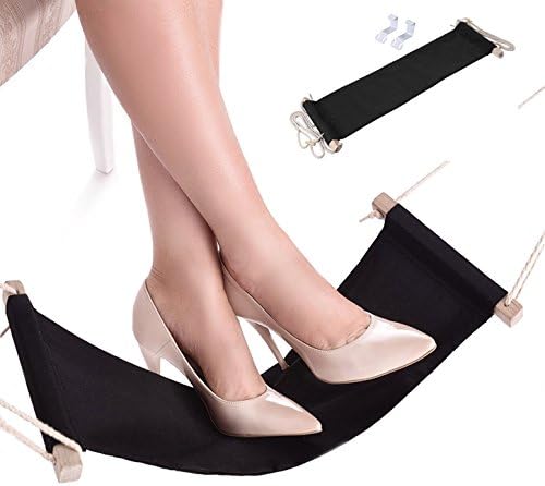 Portable Office Foot Rest With Adjustable Durable Strap Portable Travel Footrest Flight Carry-on Foot Rest Foot Hammock Fixed Firmly Desk Foot Rest for Airplane Traveling