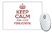 Produktbild Rot Keep Calm und Love Bockshornklee Mauspad TXT 2453