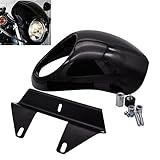 Se adapta a modelos Harley Sportster Dyna FX/XL a partir de 1973 con horquilla de suspensión estrecha de 39 mm. (No apto para modelos Sportster C y Dyna FXDWG FXDXT 2014 Sportster 48). Para faro de 14,6 cm de diámetro.No compatible con modelos Sportster C y DYNA FXDWG FXDXT.