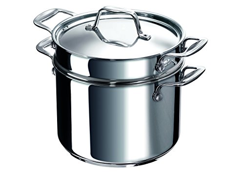 détail Bekaline 12060024 Chef Cuiseur à Pâtes en Acier Inoxydable de Haute Qualité Tous Feux + Induction 24 cm