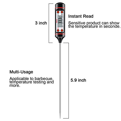 Digitales Küchen Thermometer für BBQ Fleisch Steak Braten Im Ofen - 3