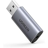 UGREEN USB Externe Soundkarte 2 in 1 USB auf 3,5 mm Buchse Klinken Audio Adapter USB zu Klinke, für Windows, Mac, Linux, komp