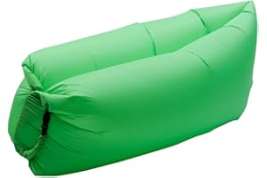 Surwin Wasserdichtes Aufblasbares Sofa,Tragbares Luft Sofa Aufblasbare, Air Lounger, Luftsofa Luftsack Für Outdoor, Strand, Party,Reisen,Gadgets (Grün,200x70cm)