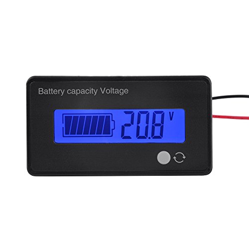 XCSOURCE® Blei-Säure Lithium Li-Ionen Akku Kapazität Voltmeter Statusanzeige 8V-70V Gauge Panel LCD Monitor BI667