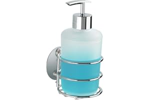 ‎WENKO WENKO 18777100 Turbo-Loc® dozownik mydła - mocowanie bez wiercenia, stal, 7,5 x 16,5 x 9 cm, chrom