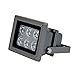 Produktbild Hochleistungs Infrarot Scheinwerfer IN-906 grau mit 850nm IR LEDs für eine perfekte Nachtsicht