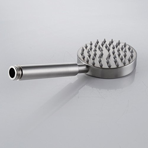 KES SUS304 Edelstahl Bad Handbrause 1 Strahlarten, Gebürsteter Edelstahl, P152-P - 3
