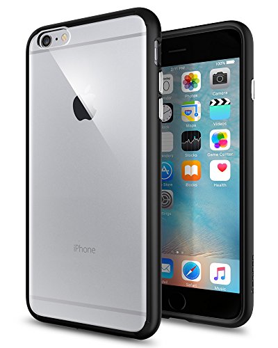 Spigen - Funda iPhone 6 6s  Carcasa con Tecnolog  a de coj  n de aire y protecci  n h  brida de ca  da  Negro