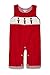 Aurora Royal Baby Boys Embroidered Red Corduroy Dungarees 6-9M
