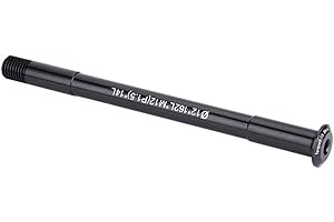 Dilwe Adaptateur Axe Traversant, Axe de Tube de Moyeux Avant de Bicyclette d'Alliage d'Aluminium pour Le Vélo de Route, Vélo de Montagne(ø12*162L*M12(1.5)*14L)