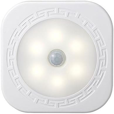 Coocnh LED Night Light with Motion Detector Battery Operated Sensor Light Night Light for Closet, Hallway, Stairs, Wardrobe, Kitchen, Kids Room, Armchairs, Bedroom, Bathroom (Warm White)