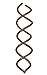 Pretty Hair Spiral Grip, Dark Brown - Pack of 2