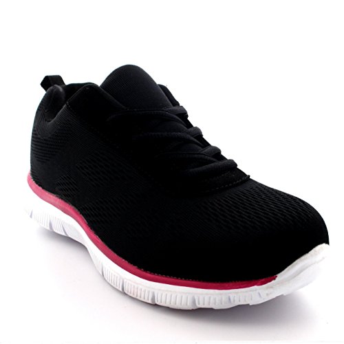 Damen Get Fit Netz Go Lauf Turnschuhe Sportlich Gehen Gym Schuhe Sport