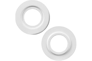 LEGELITE 2 Pack Metal Lamp Shade Reducer Ring, E27/E14 Light Fitting Lampshade Washer Adaptor Converter, Retainer Rings for Light Fixture (White)