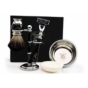Haryali London Shaving Kit – 5 Pc Shaving Kit – 3 Edge Shaving Blade Shaving Razor - Best Badger Shaving Brush – Shaving… - Image 2