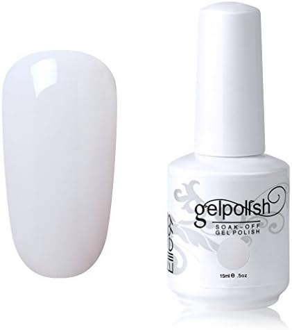 Elite99 Gel Nail Polish Soak Off UV LED Gel Nail Varnish Manicure Lacquer 15ml Clear White (1422)