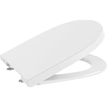 Roca Meridian-N Toilettensitz Weiß – Mit Antibakteriellem Material, Stahl-Scharnieren, Nicht Gedämpft (Modell A8012A000B)
