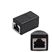 Produktbild Wokee Ethernet Kabel Verbinder Cat6 RJ45 8P8C Netzwerk Jack in-Line-Koppler Weiblich Zu Weiblich Patchkabel Kupplung Kabel Verbinder Netzwerk Schwarz