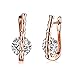 Produktbild Tree-on-Life Weibliche Eardrop Earbob Rose Gold Metall Weiß Ornament Fashion Party Ohrringe LKN18KRGPE121 Schmuck Geschenk