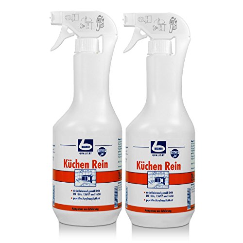 Preisvergleich Produktbild 2x Dr. Becher Küchen Rein Sprühflasche 1 Liter