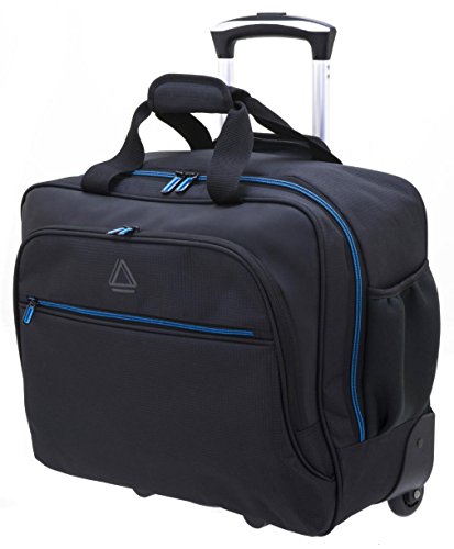 Preisvergleich Produktbild DAVIDT´S -Rapid Air Businesstrolley - Pilotentrolley - Notebookfach 15" - 42x36,5x16cm - Organizerfach - schwarz