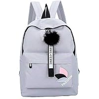 BEST DEAL Women's Backpack Bag for School, College (Grey)