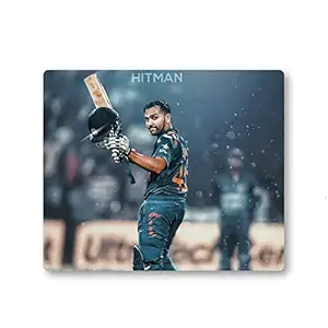 Woopme Cricket Player Hitman Rohit Sharma Mouse Pad Compatible PC Laptop Desktop Computer Accessories Boys Girls Kids Mouse Pads Smooth Gaming L x H 20 x 24 cm