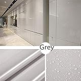 Material: PVC Graz Design - Adhesivo decorativo de PVC materiales Papel pintado autoadhesivo pared Paneles Wall Paper para habitación de los Niños TV dormitorio salón fija color, Plateado