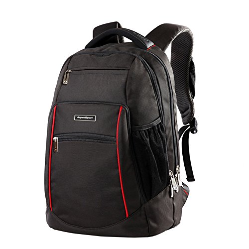 Preisvergleich Produktbild Outdoor peak Unisex hochwertige Nylon Büchertasche Rucksack Laptoptasche Unitasche Freizeitrucksack Schulrucksack Studententasche Daypacks Reisetasche(Schwarz)