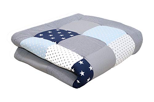 Ullenboom Tapis Déveil Et Matelas Pour Parc Bébé Bleu