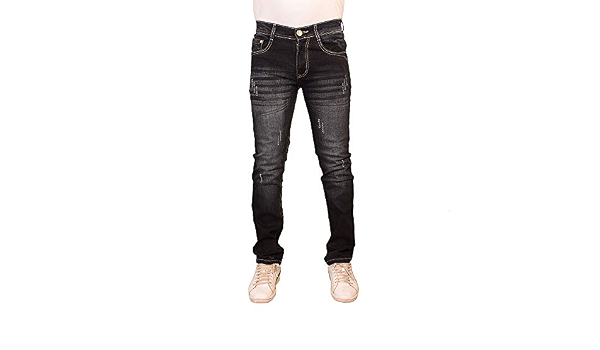 Buy D-Axin Slim Fit Grey Jeans for Men 